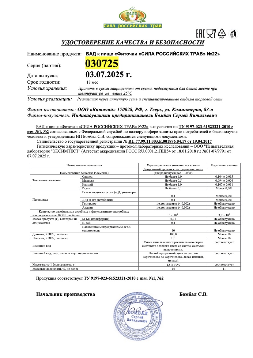 Паспорт №072025